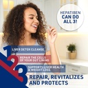 Hepatiben Liver Detox Cleanse, Non-GMO, w/Digestive Repair. Natural Liver Supplement w/Milk Thistle, Silybin, NAC, Choline, Turmeric, Berberine, L-Glutathione 60CT 4