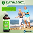 Reliable-1 Laboratories Liquid Vitamin B12 Daily Supplement 1000mcg for Adult Men & Women - Natural Cherry Flavor 6
