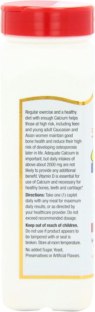 21st Century Calcium, 1000mg Plus Vitamin D, 90 Tablets (Pack of 4) 3