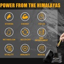 Pure Himalayan Shilajit Resin for Men Women: Natural Organic Shilajit Supplement 600MG Rich in 85+ Trace Minerals 75%+ Fulvic Acid for Energy Immunity Focus Support 50 Servings 4