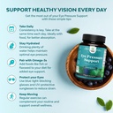 Eye Pressure Support with Bilberry Extract - Vegan Eye Health Supplement for Adults For Ocular Pressure Relief with Saffron Ginkgo Niacin and More Vitamins Vision Support (2 Month Supply) 5