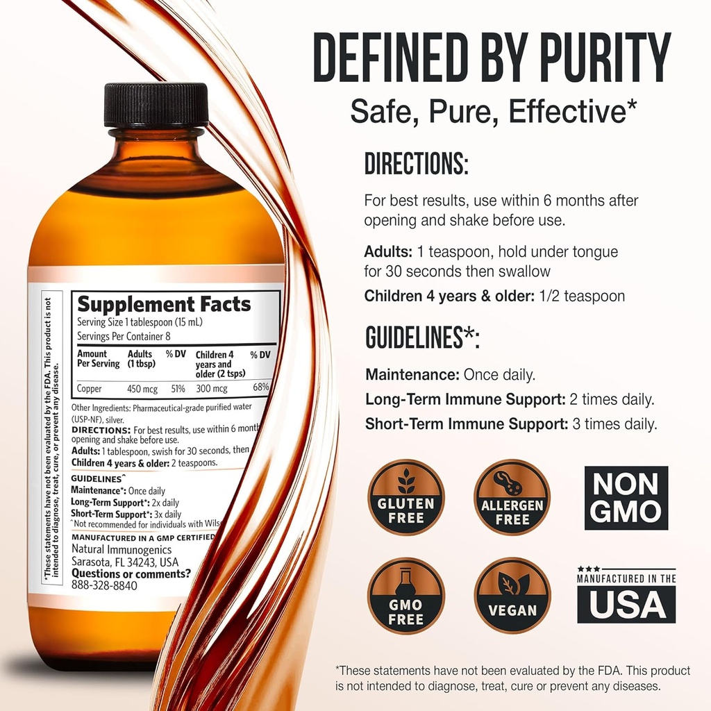 Sovereign Pro-Strength Bio-Active Copper Hydrosol - Bioavailable Copper Liquid Supplement for Adults & Kids with Silver Hydrosol for Hair, Skin, & Nails, 30ppm - 2 fl oz (59mL) 4