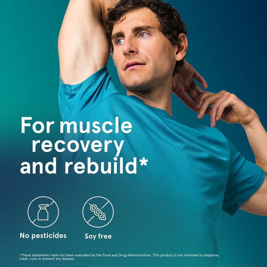 Puori Whey Protein Powder with Collagen, CP2 Active, Pasture Raised, Grass-Fed & Non-GMO - 100% Natural and Pure for Muscle Growth - 14.8G Protein 0.88lbs 6