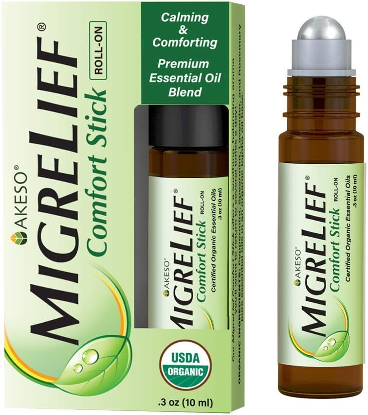 MigreLief Migraine Combo for Adults and Teens - Daily Supplement and Essential Oils Roll-On 5