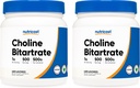 Nutricost Pure Choline Bitartrate Powder 500G (2 Bottles) 2