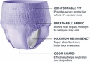 Basics Incontinence Underwear for Women, Protective, Disposable, Postpartum, Maximum Absorbency, X-Large, Lavender, 48 Count (3 Packs of 16) 5