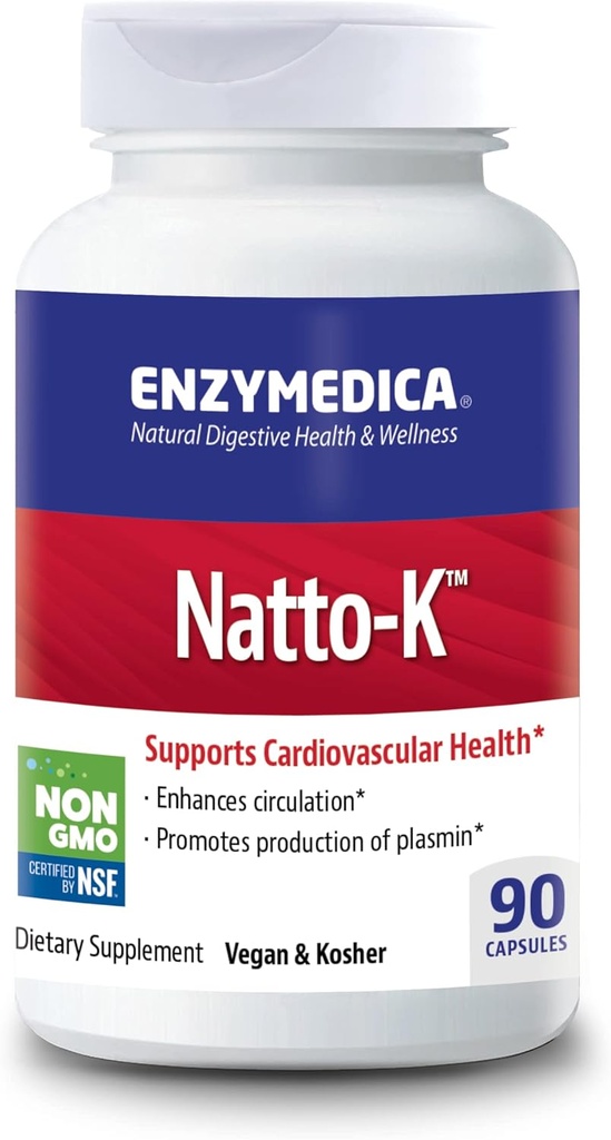 Enzymedica, Natto-K, Enzyme Support, 90 Capsules 3