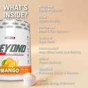 EHP Labs Beyond BCAA Powder Amino Acids Supplement for Muscle Recovery - 8g of Sugar Free BCAAs Amino Acids Post Workout Recovery Powder & 10g of EAA Amino Acids Powder - 60 Servings (Mango) 6