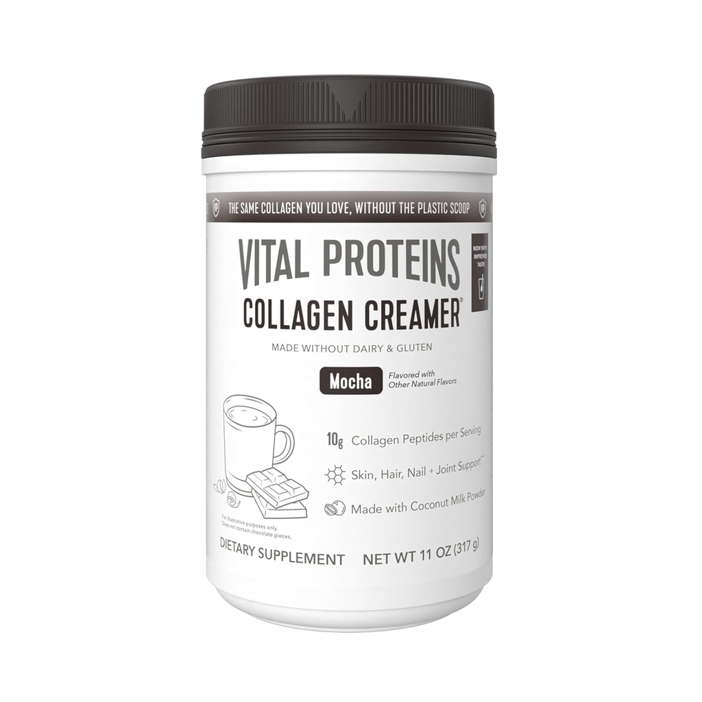 Vital Proteins Collagen Peptides Powder - Mocha Coffee Creamer for Hair, Skin & Nails Support, 11.2 Oz 2