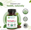 CholesterolSupport Heart Health Blend | USDA Organic Supplement w/Extracts of Green Tea, Dandelion, Bitter Melon, Moringa | 60-Day Supply | Vegan, Non-GMO, Gluten-Free, Made in USA 3