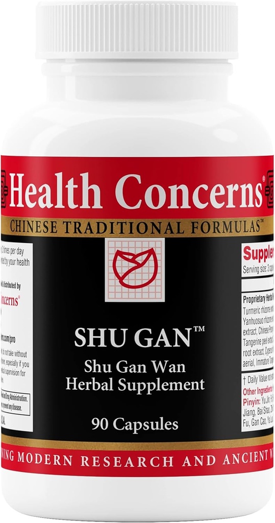 Health Concerns Shu Gan – Liver Support & Digestion Relief – Bloating, Nausea, Gut Health, Gallbladder & Gastric Balance – Chinese Herbal Formula with Turmeric & Peony – 90 Capsules 2
