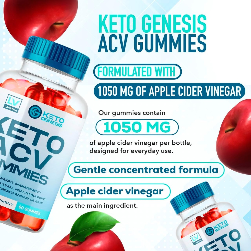 Keto Genesis Keto ACV Gummies Advanced Weight Loss, Genesis Keto, Ketogenesis Keto+ACV Gummies, Keto Genesis, Keto Genesis Gummies, Ketogenesis Keto Plus ACV Gummy Supplement 1050mg, 1 Month 4