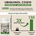 Liposomal CoQ10 800mg Ubiquinol Softgel, Max Absorption Ubiquinol Coenzyme Q10, Ubiquinol CoQ10 Supplement for Antioxidant, Heart Function & Energy Production, Pure CoQ10 800mg, 360 Vegan Softgels 6