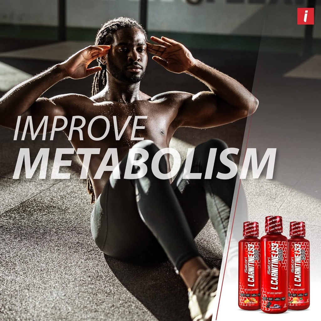 iSatori L-Carnitine LS3 1500, Triple-Blend Liquid L Carnitine Supplement, with Acetyl & Tartrate, Stimulant Free, Low Calories, Sugar & Gluten Free, Keto-Friendly, Mixed Berry Flavor (32 Servings) 5