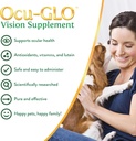 Ocu-GLO Cat & Dog Senior Supplement for Eye Support - Chewable Vision Vitamins Supplements for Large and Small Pets Care with Lutein, Omega-3 Fatty Acids, Grape Seed Extract & Antioxidants 4