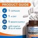 Probiotics 120 Billion CFU, Probiotics for Men & Women, Prebiotics + Digestive Enzymes, Highest Potency, 3-in-1 Complete Probiotic, Digestive Support, 30 Caps 5