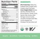 Sprout Living Epic Protein, Plant Based Protein & Superfoods Powder, Green Kingdom | 20 Grams Organic Protein Powder, Greens, Vegan, Non Dairy, Non-GMO, Gluten Free, Low Sugar (2 Pound, 24 Servings) 6