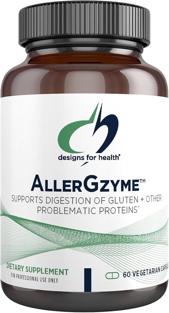 Designs for Health AllerGzyme Digestive Enzymes Supplement - Supports Digestion of Gluten, Dairy + Problematic Proteins with Protease + Bromelain - Non-GMO + Dairy Free (60 Capsules) 2