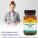 Country Life Dairy-Zyme - Digestive Enzymes for Dairy Relief - Lactase Enzyme Supplement for Lactose Intolerance - 6000 Lactase Units - Gluten-Free, Non-GMO - 50 Vegan Capsules 3
