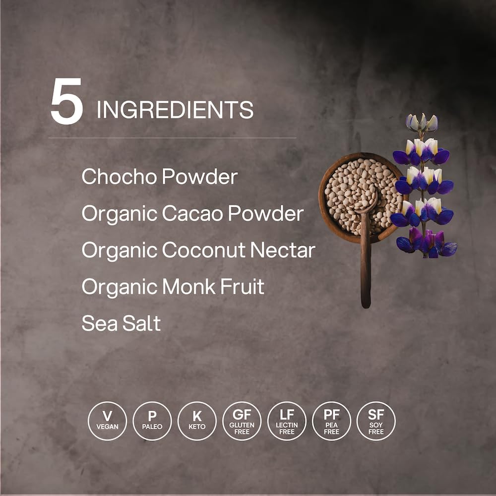 Mikuna Chocho Superfood Protein, Plant-Based Protein Powder, Travel Packs - Vegan, Gluten Free, 3g Net Carbs or Less, and Bioavailable, Non-Isolate (8 Servings, Cacao) 6