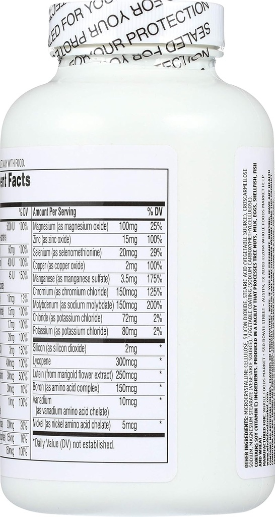 365 by Whole Foods Market, Age 50+ Multi Iron-Free, 180 ct 5