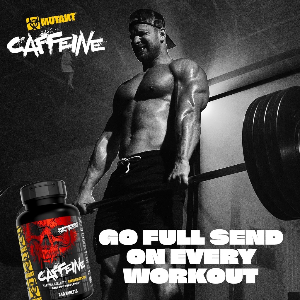 Mutant Caffeine Pills – Pharmaceutical-Grade Pure Caffeine Supplement for Boosting Energy, Focus, Mental Alertness, Performance, & Endurance – Reduces Fatigue & Restores Wakefulness – 240 Tablets 3
