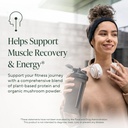 Om Master Blend Vegan Protein Powder, Chocolate, 21g of Plant Protein - Organic Mushroom Supplement with 10 Mushroom Complex, Ashwagandha, BCAAs and Vitamin B12 - Single Serve (10 Count)​ 4