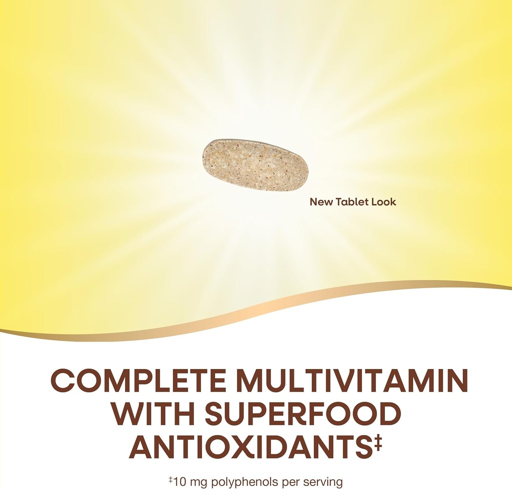 Nature’s Way Alive! Men’s 50+ Complete Multivitamin, Supports Multiple Body Systems*, Supports Cellular Energy*, High Potency B-Vitamins, Gluten-Free, 130 Tablets (Packaging May Vary) 4