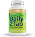 Daily2Tab - All You Need Multivitamin Plus Multimineral Formula. 26 Essential Nutrients for Women and Men, 60 Tablets 2