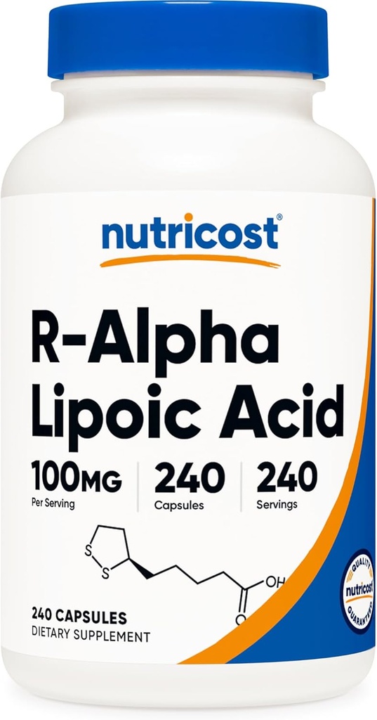 Nutricost R-Alpha Lipoic Acid 100mg, 240 Capsules - Veggie Caps, Vegan, Non-GMO, Gluten Free 2