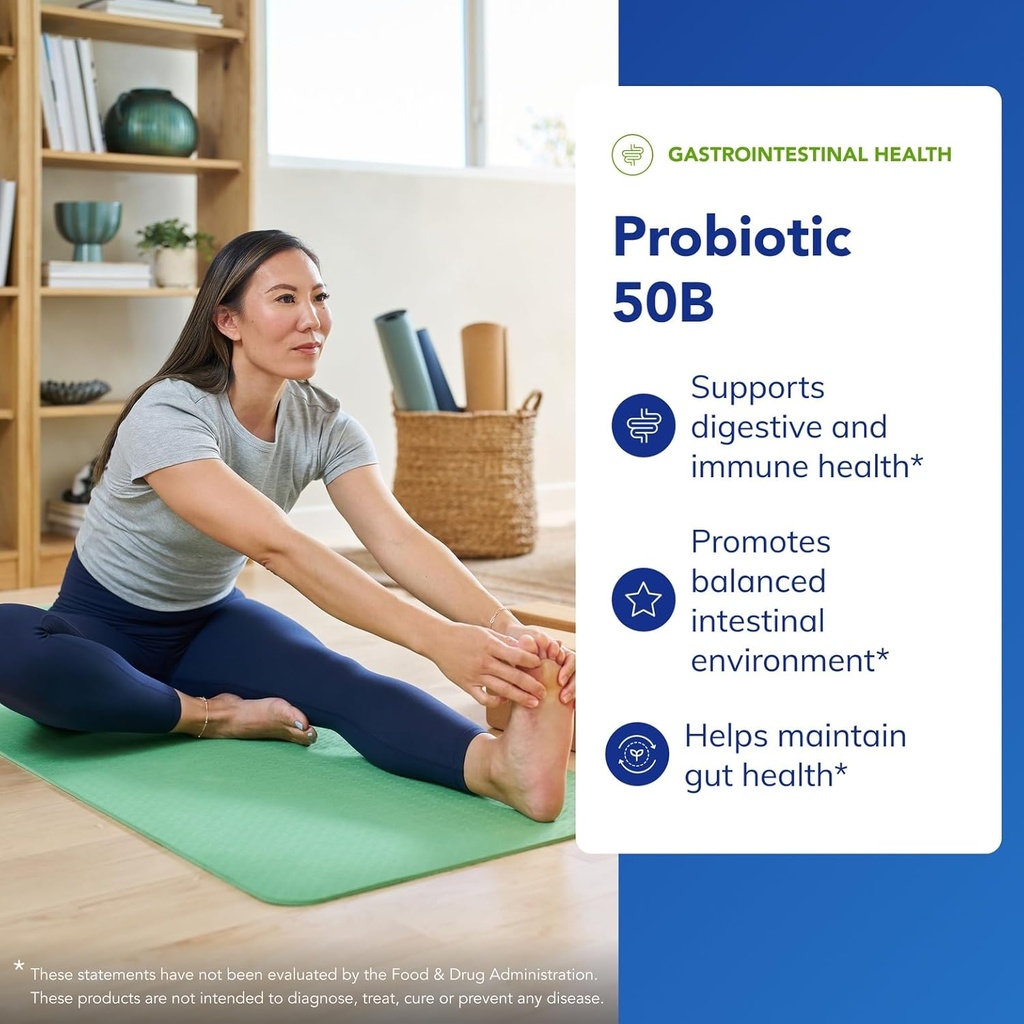 Pure Encapsulations Probiotic 50B - Digestive Health Probiotic - Immune Supplement* - Acid-Resistant Capsules - Gluten Free & Non-GMO - 60 Capsules 4