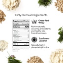 ProMix Nutrition Whey Protein Isolate Powder, 30g Grass Fed Whey Isolate, 6.6g BCAAs, Gluten Free, Keto Friendly, Unflavored - 2.5 Pound (Pack of 1) 5