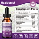 1 Pack Glucosamine Chondroitin MSM Liquid Drops, Extra Strength Joint Support Supplement for Adults Men & Women, Quercetin Boswelia, Bromelain, Antioxidant Immune Support (2 Fl oz) 3