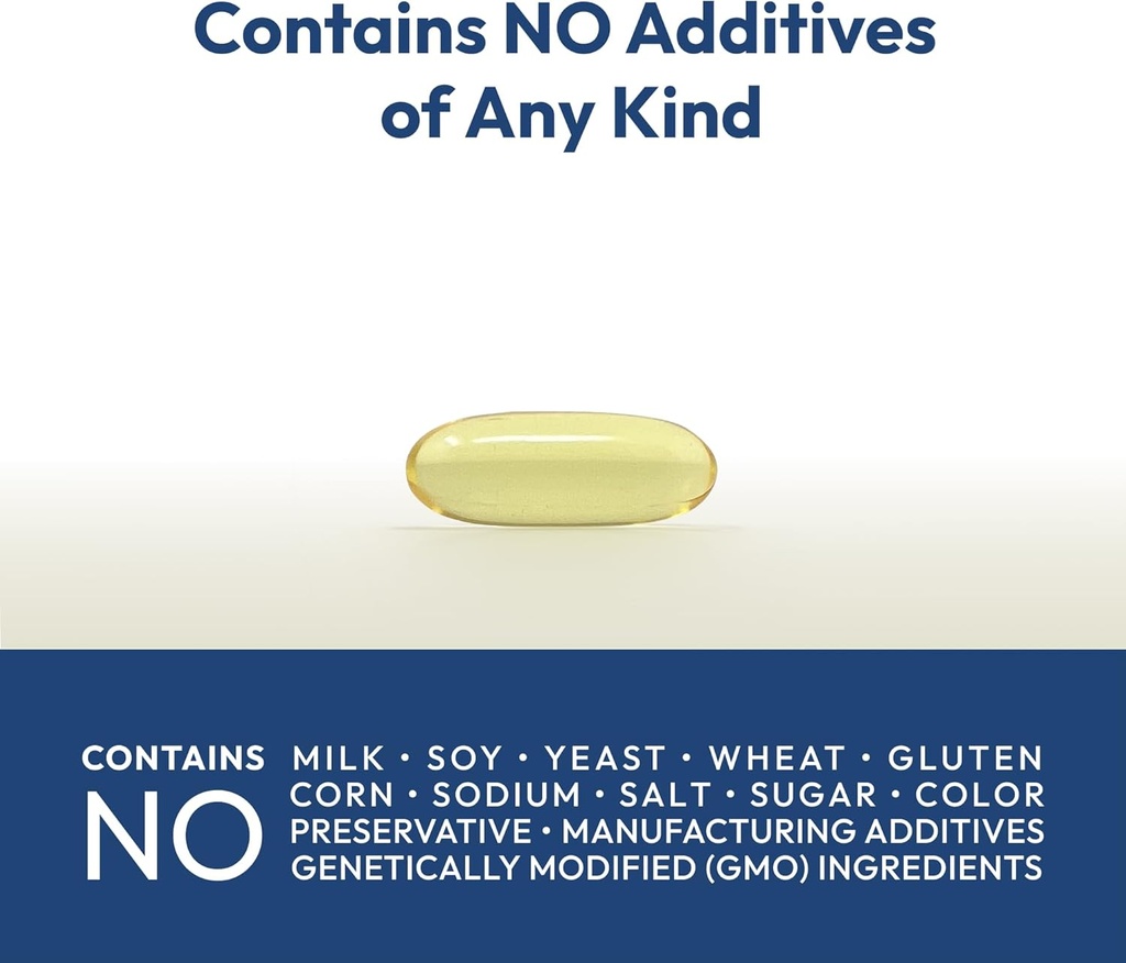 ANDREW LESSMAN Maximum Essential Omega-3 Orange - 30 Softgels - Ultra-Pure, High Potency Omega-3 Oils. High DHA, No Stomach Upset, No Contaminants, No Mercury. Small Easy to Swallow Softgels 6
