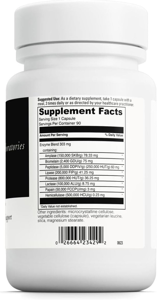DAVINCI Laboratories - Digenzyme - A Dietary Supplement to Support Digestive Tract Health - Gluten-Free, Soy-Free - 90 Vegetarian Capsules 3