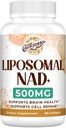 Liposomal NAD+ 500 MG Supplement, True NAD Plus Supplement, Superior Absorption, Boost NAD+ More Efficient Than Nicotinamide Riboside for Cellular Energy, Healthy Aging, 180 Serving 2