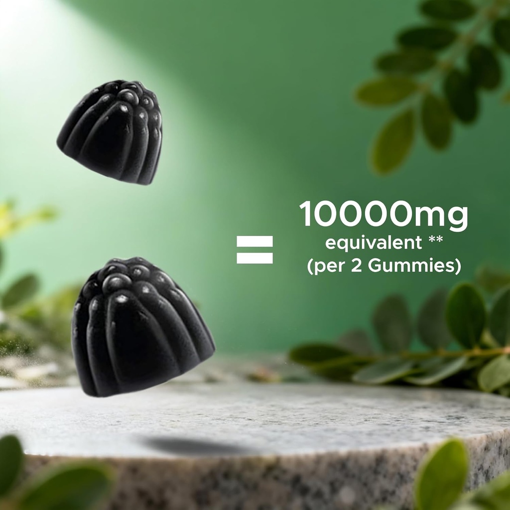 Vitamatic 2 Packs Sugar Free Moringa Gummies- 10000 mg Equivalent Per Serving (from 50:1 Extract 200 mg)- Complete Green Superfood 20X Extract - 60 Pectin Based Gummies 4