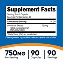 Nutricost Olive Leaf Extract (20% Oleuropein) 750 MG, 90 Capsules - Non-GMO, Gluten Free 3
