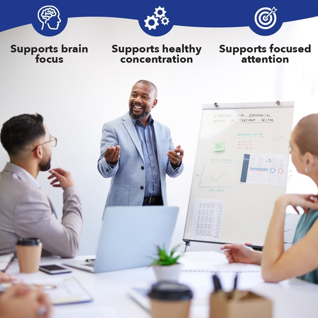 LifeSeasons - Focus-R - Concentration Support Supplement - All Ages - Enhances Mental Performance & Focus - Increases Attention Span - L-Theanine, Kava Kava, Bacopa, Vitamin B & More - (60 Capsules) 4