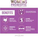 Probiotics for Women - Supports Digestive & Vaginal Health with D3, Prebiotics & Cranberry - Defends Against UTI & Yeast - 15x More Effective Than Regular Capsules (60 Count) 4