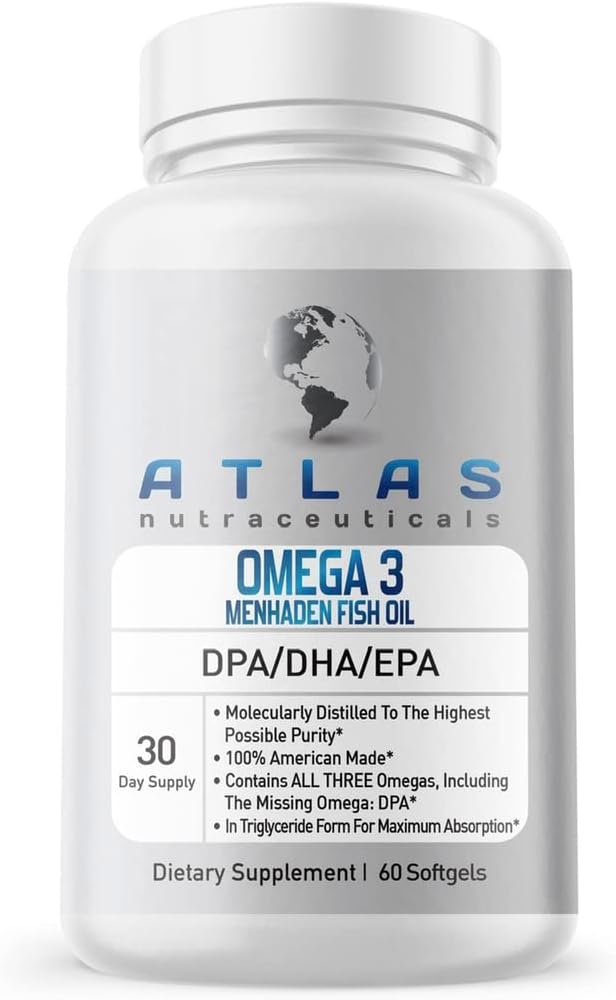 Menhaden Fish Oil-Omega 3-60 Softgels 3