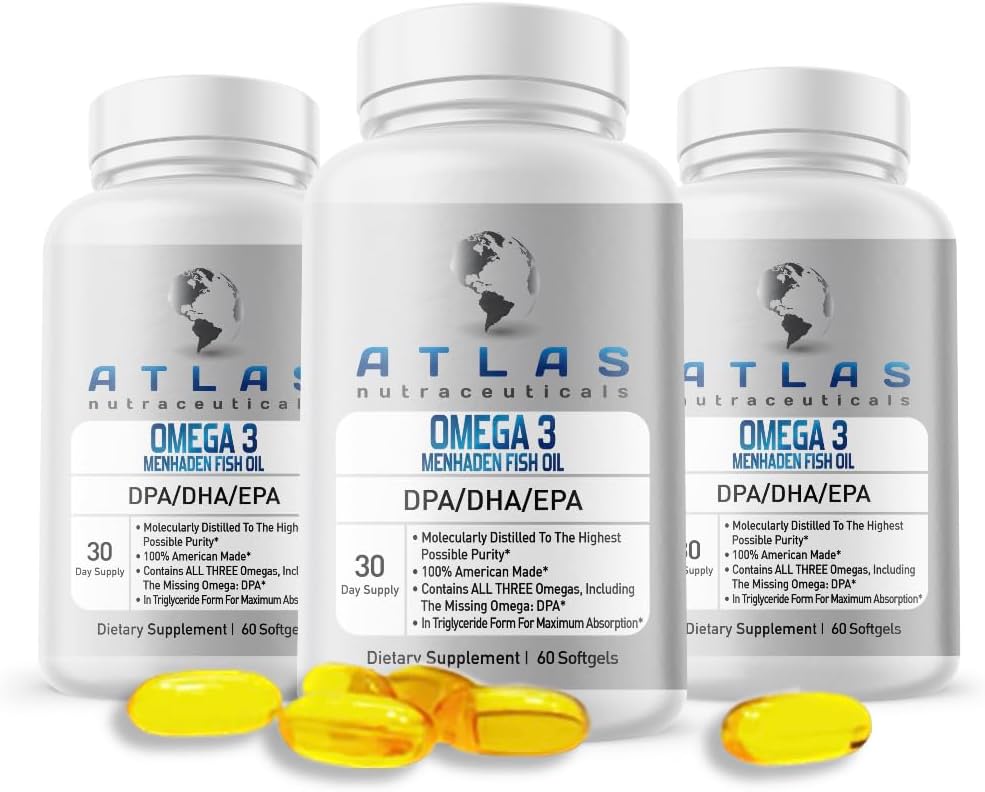 Menhaden Fish Oil-Omega 3-60 Softgels 6