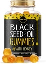 MAJU's Black Seed Oil Gummies with Honey 90ct, 500mg BSO Gummy, Black Cumin Seed Nigella Sativa Oil, Cold-Pressed, Potent Formula, 90ct 2