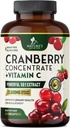 Cranberry Supplement Pills 25,000mg - High Potency Vitamin C Cranberry for Women & Men, Urinary Tract Health Support, Sugar Free, Gluten Free, Non-GMO, Cranberry Concentrate Extract - 120 Capsules 2