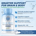 Max-Mag Magnesium L-Threonate Supplement - 105 Capsules Made in USA- Magtein 2000mg Complex with Vitamin D3 and K2 for Sleep, Mood & Brain Magnesium L Threonate Capsules Nutrition by MaxLife Naturals 3