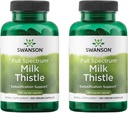Swanson Milk Thistle - Herbal Liver Support Supplement - Natural Formula Helping to Maintain Overall Health & Wellbeing - (100 Capsules, 500mg Each) 2 Pack 2