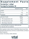 Vital Nutrients Ultra Pure® Fish Oil 800 Triglyceride Form | Heart, Brain, & Immune Health* | Sustainably Sourced High EPA & DHA Omega-3 Fatty Acid | Lemon Flavor | Gluten, Dairy, Soy Free | 90 Count 3