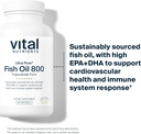 Vital Nutrients Ultra Pure® Fish Oil 800 Triglyceride Form | Heart, Brain, & Immune Health* | Sustainably Sourced High EPA & DHA Omega-3 Fatty Acid | Lemon Flavor | Gluten, Dairy, Soy Free | 90 Count 4
