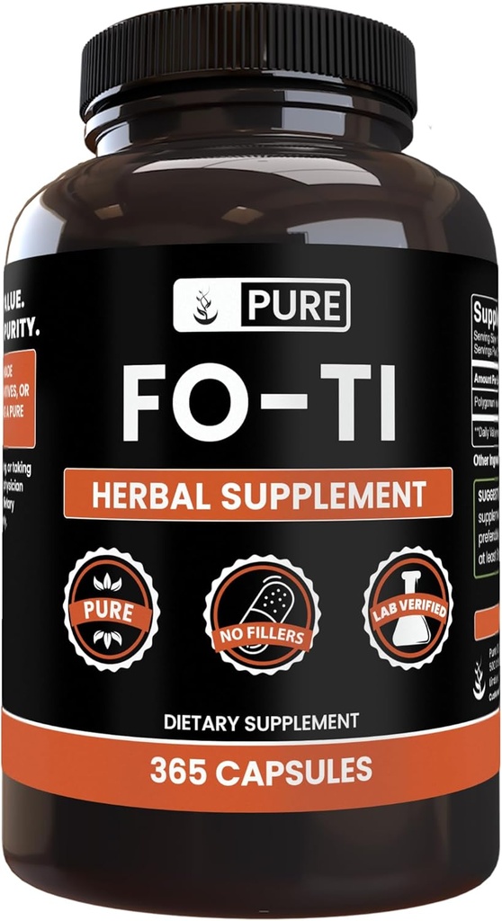 Pure Original Ingredients Fo-Ti (365 Capsules) No Magnesium Or Rice Fillers 2