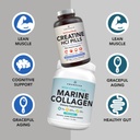 AMANDEAN Premium Creatine HCl & Marine Collagen Bundle. USA-Made CON-CRET. 7X Concentrated. Wild-Caught Hydrolyzed Fish Collagen Protein. Anti-Aging. Support Recovery & Lean Muscle. Healthy Skin 3